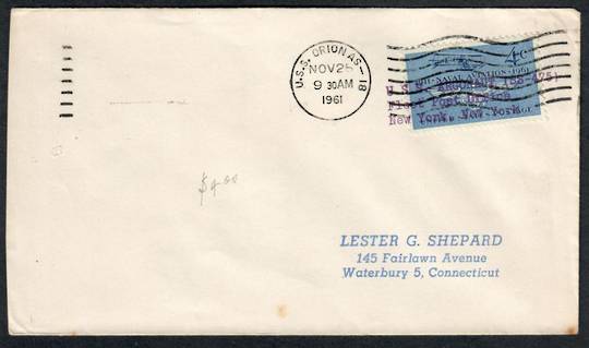 USA 1961 Letter posted on USS Orion. - 530222 - PostalHist