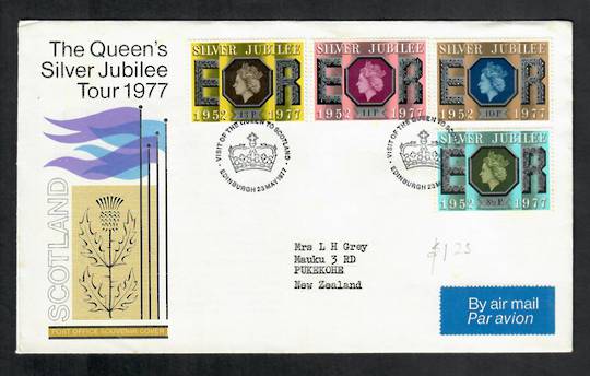 GREAT BRITAIN 1977 Silver Jubilee. Set of 4 on first day cover 11/5/1977. - 530336 - FDC