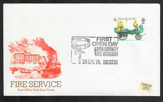 GREAT BRITAIN 1974 Open Day Avon County Fire Brigade. Souvenir cover with special postmark. - 530374 - PostalHist