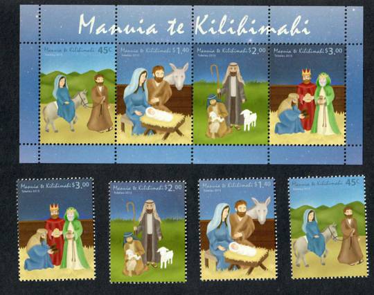 TOKELAU ISLANDS 2013 Manuia te Kilibinabi. Set of 4 and miniature sheet. - 53255 - UHM