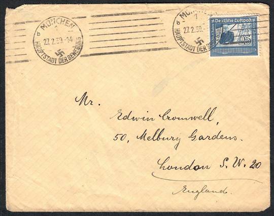 GERMANY 1939 Cover from Munich to London. - 533577 - PostalHist