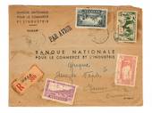 SENEGAL 1944 Registered Airmail Letter from Dakar to Tunisia. - 537512 - PostalHist