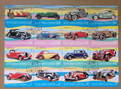 GUINEA 1974 Cars. Block of 16. - 54219 - VFU