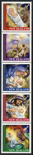 NEW ZEALAND 2011 Christmas. Strip of 5. Gummed stamps only. - 54619 - UHM