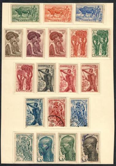 CAMEROUN 1946 Definitives. Set of 22. - 55166 - Mint