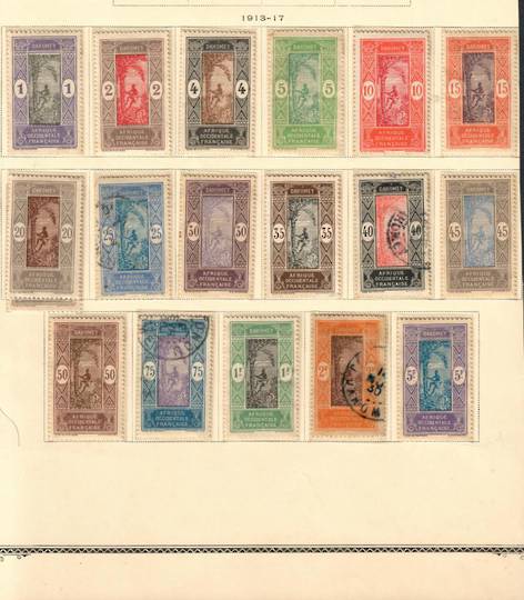 DAHOMEY 1913 Definitives. Set of 17. - 55216 - Mixed