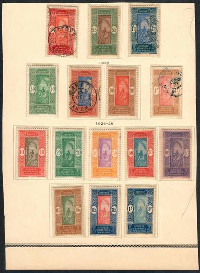 DAHOMEY 1925 Definitives.21 values in the set of 23. - 55221 - Mixed