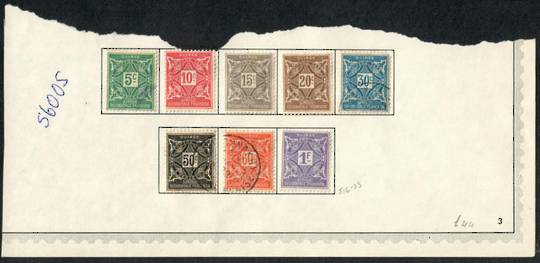 FRENCH GUINEA 1914 Postage Due. Set of 8. 5c 30c 50c + 60c fine used. Others mint. - 56005 - Mixed