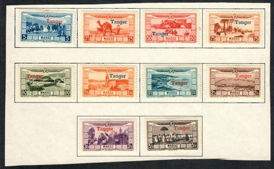 FRENCH MOROCCO 1928 Flood Relief Fund. Set of 10. - 56037 - Mint