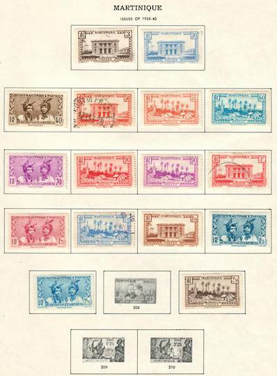 MARTINIQUE 1933 Definitives. Set of 40. - 56052 - Mixed