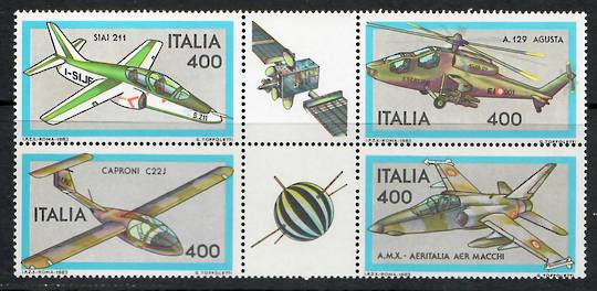 ITALY 1983 Aircraft. Third series. Block of 4. - 56208 - UHM