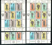 ISLE OF MAN 1978 Europa Celtic Crosses. Two sheetlets and set of 6. - 56338 - CTO