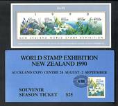 NEW ZEALAND 1990 Orchids. Imperforate miniature sheet. - 56406 - UHM