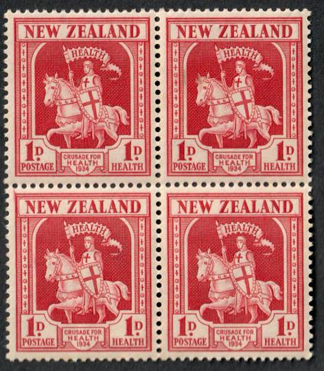 NEW ZEALAND 1934 Health. Block of 4. - 56552 - UHM