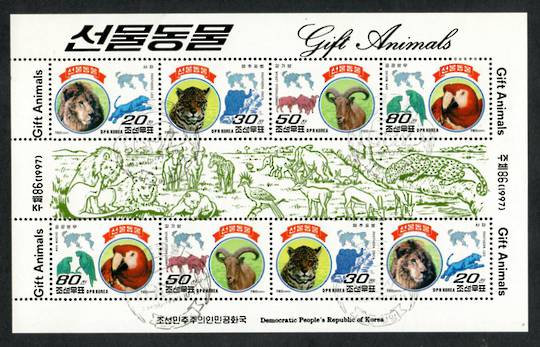 NORTH KOREA 1977  Gift Animals. Miniature sheet. - 56701 - CTO