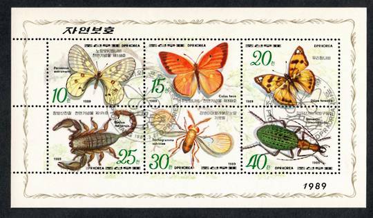 NORTH KOREA 1989 Insects. Sheetlet of 6. - 56724 - CTO