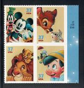 USA 2004 Disney Cartoon Characters. Self Adhesive. Block of 4. - 58136 - UHM