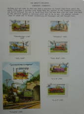 CAMBODIA 1999 Railway Locomotives. Set of 6 and miniature sheet. - 58605 - CTO