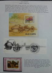 Road Transport Cugnot's Steam Car. Written up page from collection. - 58612 - Collection