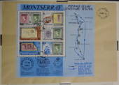 MONTSERRAT 1976 Centenary of the First Montserrat Postage Stamp. Miniature sheet on first day cover. - 58845 - FDC