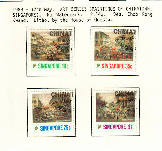 SINGAPORE 1989 Paintings of Chinatown. Set of 4. - 59638 - VFU