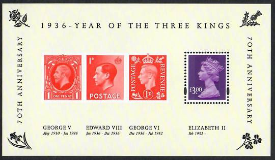 GREAT BRITAIN 2006 70th Anniversary of the Three Kings. Miniature sheet. - 59965 - UHM