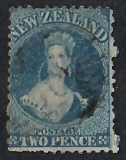 NEW ZEALAND 1862 Full Face Queen 2d Blue Perf 12½. Lovely colour and no sign of plate wear. - 60004 - FU