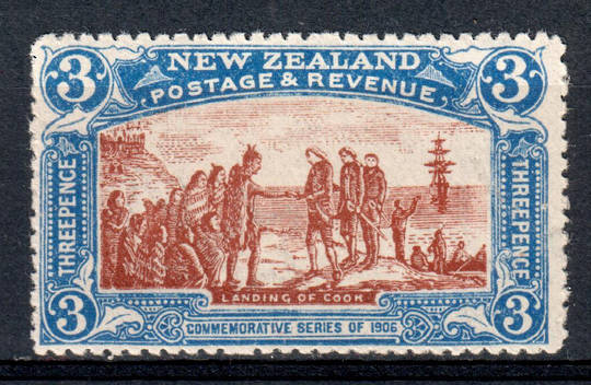 NEW ZEALAND 1906 Christchurch Exhibition 3d Brown and Blue. - 69 - UHM