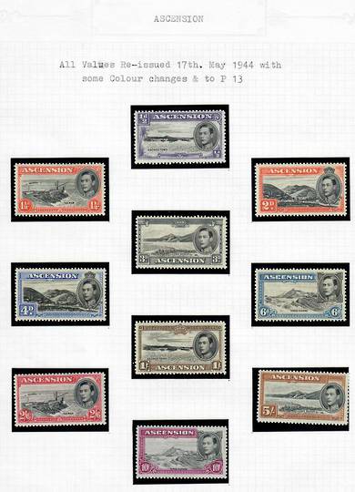 BRITISH HONDURAS 1938 Geo 6th Definitives. Set of 12 plus SG 151a the only perf variety. - 69007 - LHM
