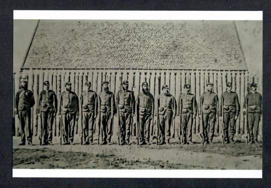 WAIKATO MILITIA Ten Star Redoubt Cambridge. Reproduction of pre 1900  military photograph - 69221 - Photograph