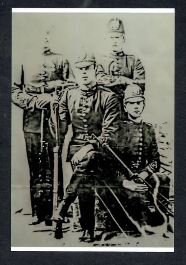 RIPA ISLAND DISTRICT GUNNERS. Reproduction of pre 1900  military photograph  Ripapa Island is near Lyttelton. - 69236 - Photogra