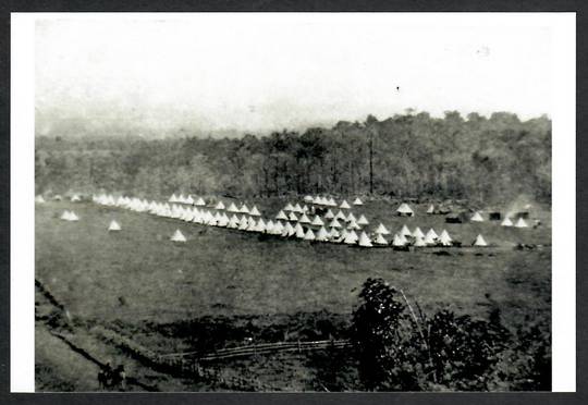 SOUTH AUCKLAND 40th REGIMENT Camp at Baird's Farm Ramarama. Reproduction of pre 1900  military photograph - 69250 - Photograph