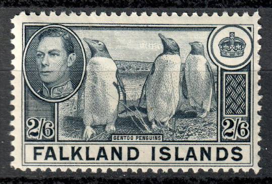 FALKLAND ISLANDS 1938 Geo 6th Definitive 2/6 Slate - 6941 - LHM