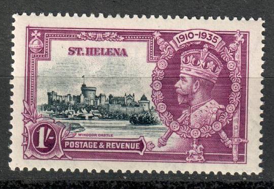 ST HELENA 1935 Silver Jubilee 1/- Slate and Purple. - 6953 - UHM