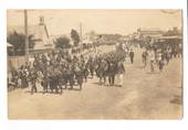 Postcard of the main street of Foxton. Floral hats in aid of the Belgian Relief Fund. Raised over £410. - 69533 - Postcard