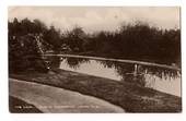 Real Photograph by Aitken of the Lake the Public Gardens Levin. - 69550 - Postcard