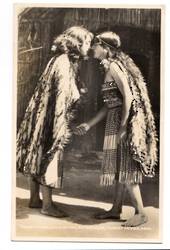 Real Photograph of Hongi Maori Salutation. - 69664 - Postcard