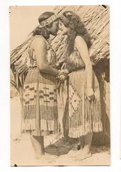 Real Photograph of Hongi Maori Salutation. - 69667 - Postcard