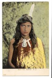 Coloured Postcard of Maori Girl Rotorua. - 69695 - Postcard