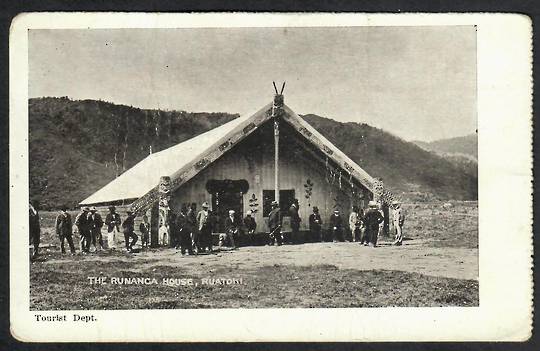 TE RUNANGA HOUSE at RUATOKI Postcard by Tourist Dept. Unused but slightly rounded coeners. - 69705 - Postcard