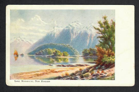 Coloured Postcard of Lake Manapouri. - 69894 - Postcard
