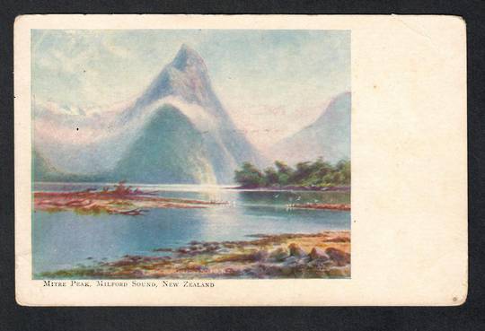 Coloured Postcard of Mitre Peak. - 69895 - Postcard
