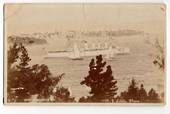 Real Photograph by S Little of HMS Powerful Hobart Regatta. - 69973 - Postcard