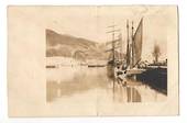 Real Photograph of Scow at Gisborne.1907. - 69974 - Postcard