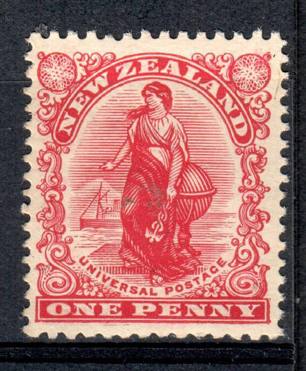 NEW ZEALAND 1898 1d Universal redrawn with diagonal shading. - 70 - UHM