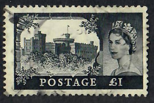 GREAT BRITAIN 1955 Elizabeth 2nd Definitives High Value Castles. Waterlow printing. - 70017 - Used