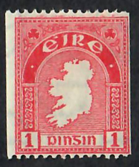 IRELAND 1940 Definitive 1d Carmine Coil.  Perf 14 x Imperf. . - 70025 - LHM