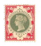 GREAT BRITAIN 1900 Victoria 1st Definitive 1/- Green and Carmine. - 70048 - LHM