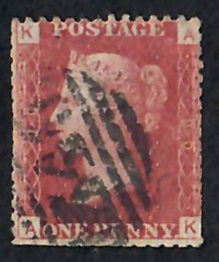 GREAT BRITAIN 1858 1d Red. Plate  90. Letters KAAK. - 70090 - FU