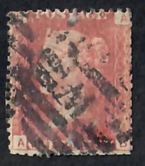 GREAT BRITAIN 1858 1d Red. Plate 106. Letters BAAB. - 70106 - Used